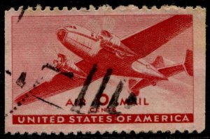 US Stamps #C25a USED AIR POST ISSUE SINGLE