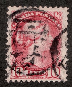 1897 Canada Unitrade #45a - 10¢ Small Queen Victoria - Crown Cancel