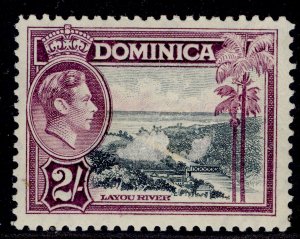 DOMINICA GVI SG106a, 2s slate & purple, M MINT. Cat £13.