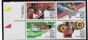 US#C105-108a  $0.40 1984 Olympics copyright Block of 4 (MNH) CV $4.50