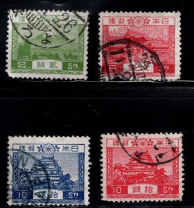 JAPAN  Scott 194-197 Used stamp set