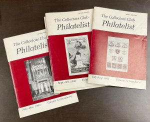 The Collectors Club Philatelist Full year set of 7 Issues Jan-December 1993