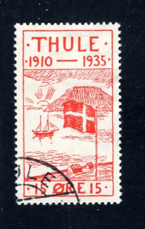 Greenland, Thule, #YV2,  Local Post, VF, Used, CV $8.50 ....2510265