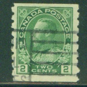 CANADA Scott 128 KGV 1922 used coil stamp CV$1