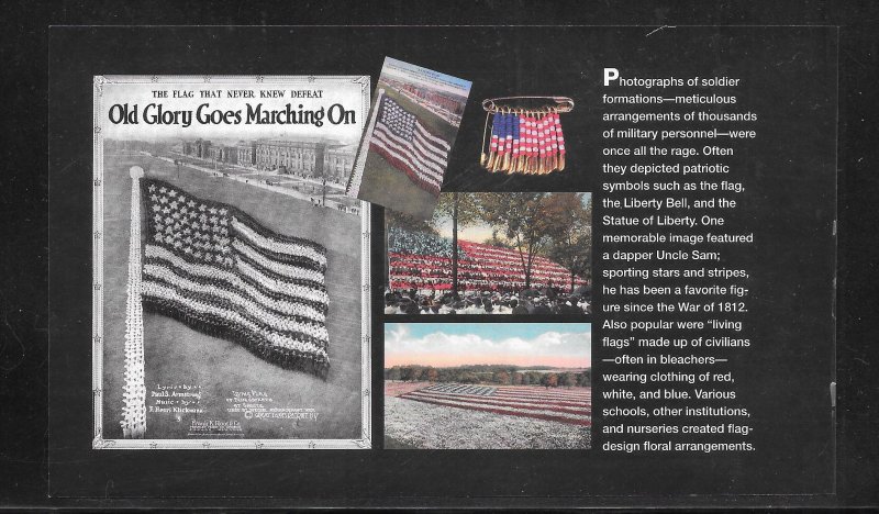 #3776-3780a Old Glory Booklet Pane of 10