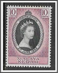 Malaya-Kedah #155 Coronation Issue MHR