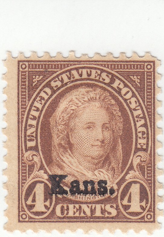 Scott #662 - 4 cent Yellow Brown - Martha Washington - Mint Hinged