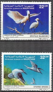 Mauritania 1986 Birds Set of 2 MNH