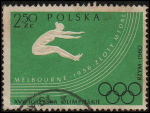 Poland 921 - Cto - 2.50z Olympics / Female Long Jump (1960) (cv $0.55)