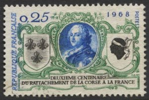 France #1222 Louis XV and Arms of France Used CV$0.30