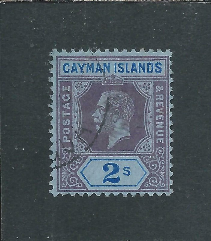 CAYMAN IS 1912-20 2s PURPLE & BRIGHT BLUE/BLUE FU SG 49 CAT £65