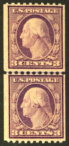 U.S. #489 MINT PAIR OG NH