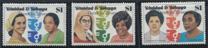 Trinidad and Tobago SG 577-579 MNH Women  SC# 337-339 - see detail  