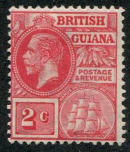 British Guiana SC#192 SG#273 George V 2c MH