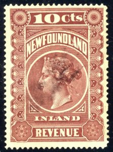 Newfoundland 1898 Queen Victoria Inland Revenue  #NFR2 USED CV $110 (5414) 