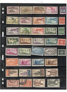 FRENCH EQUATORIAL AFRICA COLLECTION ON STOCK SHEET MINT/USED