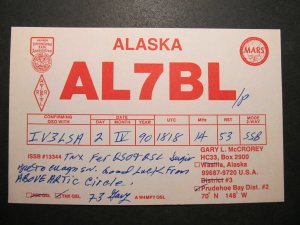 5736 Amateur Radio QSL Card Alaska Arctic Circle-