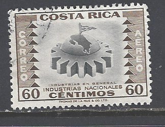 Costa Rica Sc # C238 used (RS)