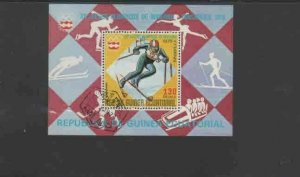 EQUATORIAL GUINEA 1976 INNSBRUCK MINT VF NH O.G CTO S/S (EQ93)