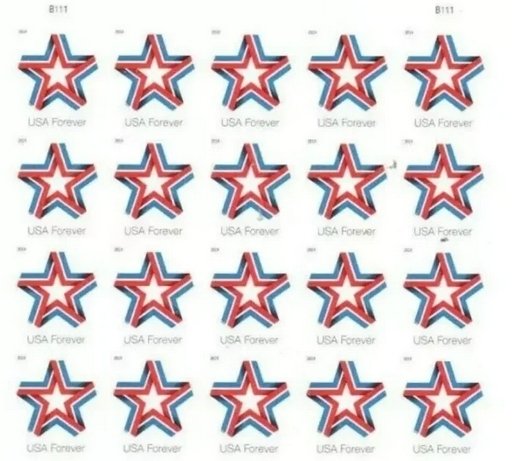 2019 Star Ribbon Forever stamps 2 sheets total 40 stamps