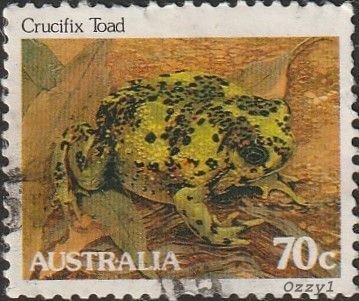 Australia #796 1983 70c Crucifix Toad USED-Fine-NH. 