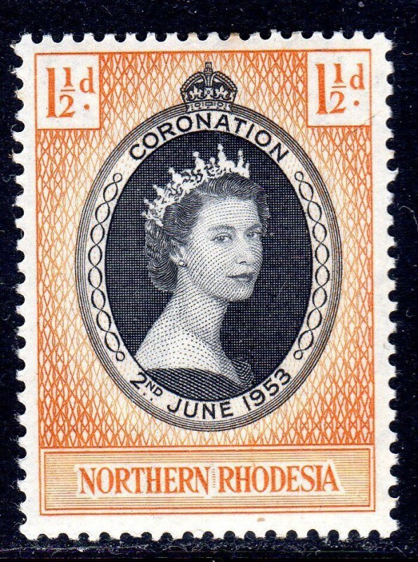 Northern Rhodesia -   1953 - CORONATION -  Lightly Hinged    