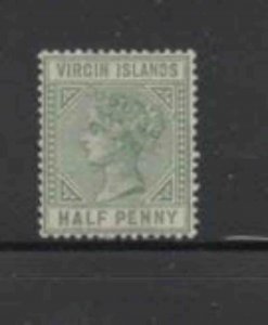 VIRGIN ISLANDS #13 1883 1p QUEEN VICTORIA MINT VF NH O.G c 