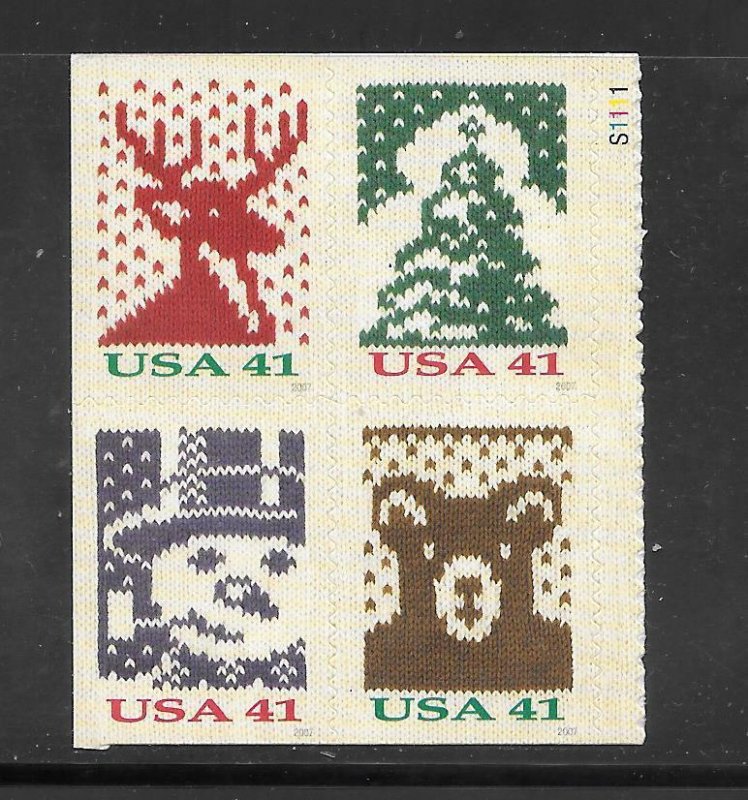 #4211-14 MNH Plate Block of 8 Double Sided