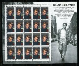 UNITED STATES  SCOTT#3082  JAMES DEAN  SHEET  OF 20  32c STAMPS  MINT NH