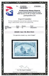 MOstamps- US #2624b Mint OG NH Grade GEM 100 with PSE Cert - Lot # MO-4992