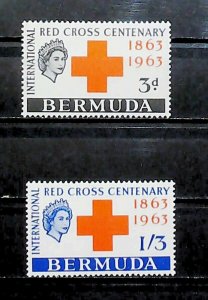 1963 British Colony Bermuda Red Cross MH* Full Set A23P13F12035-