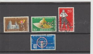 Switzerland  Scott#  351-354  Used  (1955 National Philatelic Exposition)