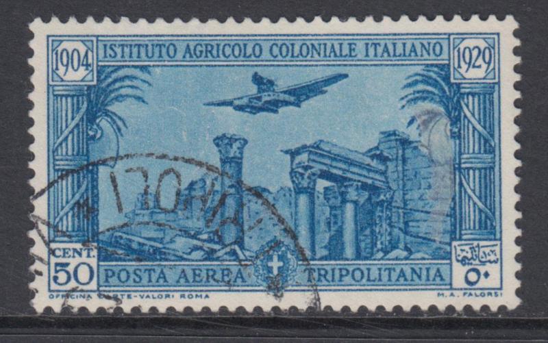 ITALY - Tripolitania - Istituto Agricolo 50 cent. Sassone n.A17  used