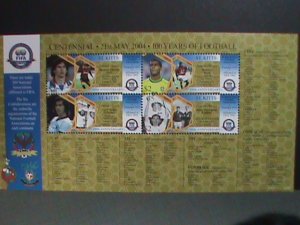 ST.KITTS 2004-SC#602 CENTENARY OF FOOT BALL MNH S/S SHEET-VERY FINE VERY FINE