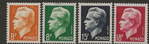 Monaco 276-79 1951 set 4 vf mint  hinged