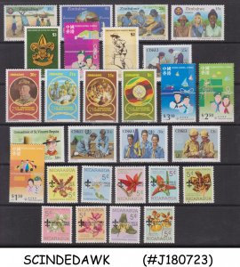 MINI SELECTION OF BOY SCOUTS STAMPS FROM DIFF. COUNTRIES 35-STAMPS + 4-M/S MNH