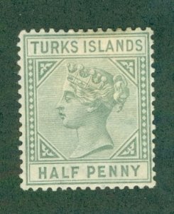 TURKS ISLAND 50 MH CV $42.50 BIN $18.50