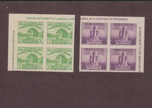 US, 730, 731 OR 766, 767, CORNER BLOCKS OF 4, MINT NH , VF, FARLEY 1935