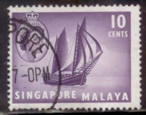 Singapore 1955 SC# 34 Used