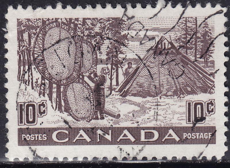 Canada 301 Drying Animal Hides 1950