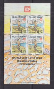 GREENLAND, 2000 HAFNIA Stamp Exhibition Souvenir Sheet, used.