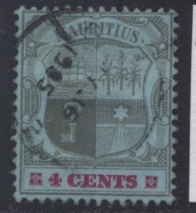 mauritius 100 used   $0.25