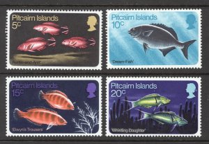 Pitcairn Islands Sc# 114-117 MNH 1970 Rudderfish (Dream Fish)