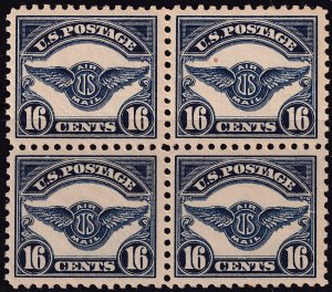 #C5 Mint NH, XF, Block of 4 (CV $480) (CV $120 - ID30445) - Joseph Luft