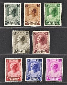 BELGIUM 1937 Princess Josephine (8v Cpt) Fresh MNH CV$40