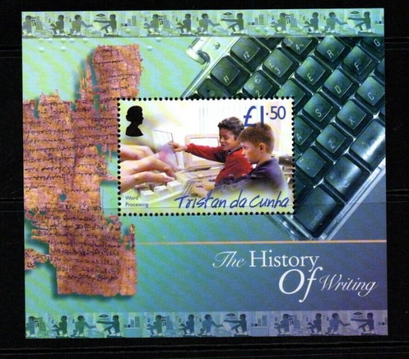 TRISTAN DA CUNHA SGMS799 2004 HISTORY OF WRITING   MNH