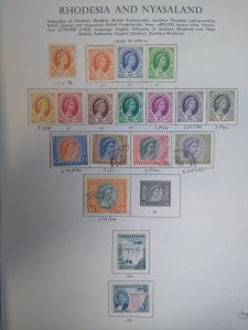 collection on pages Rhodesia & Nyasaland GT: CV $59