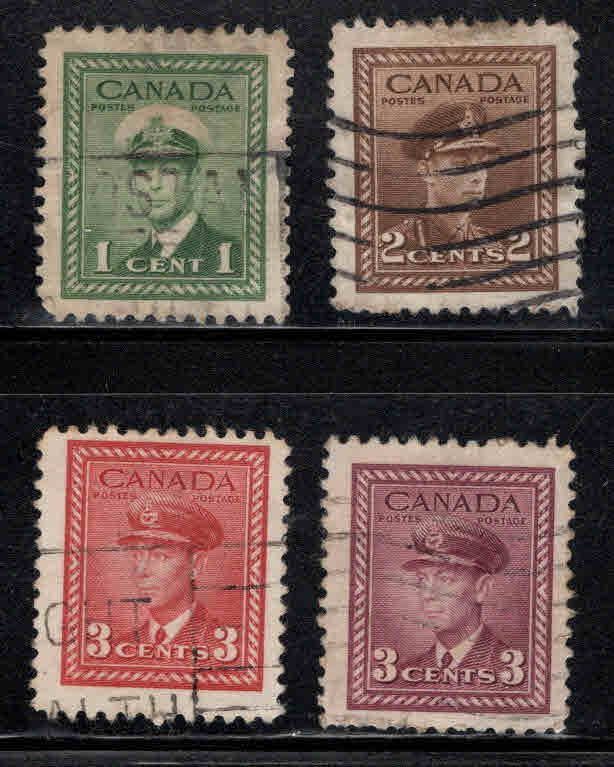 Canada Used Scott 249-252 Used short set