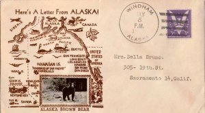 United States Alaska Windham 1943 4f-bar  Type 3  1903-1956  Crosby Illustrat...