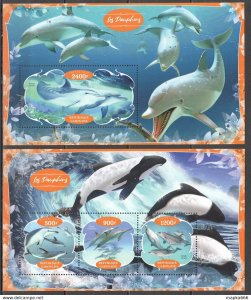 2020 Fauna Dolphins Marine Life 1+1 ** Ja580